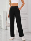 Lovelet High Waist Active Pants with Pockets - FLORENTINE IRIS