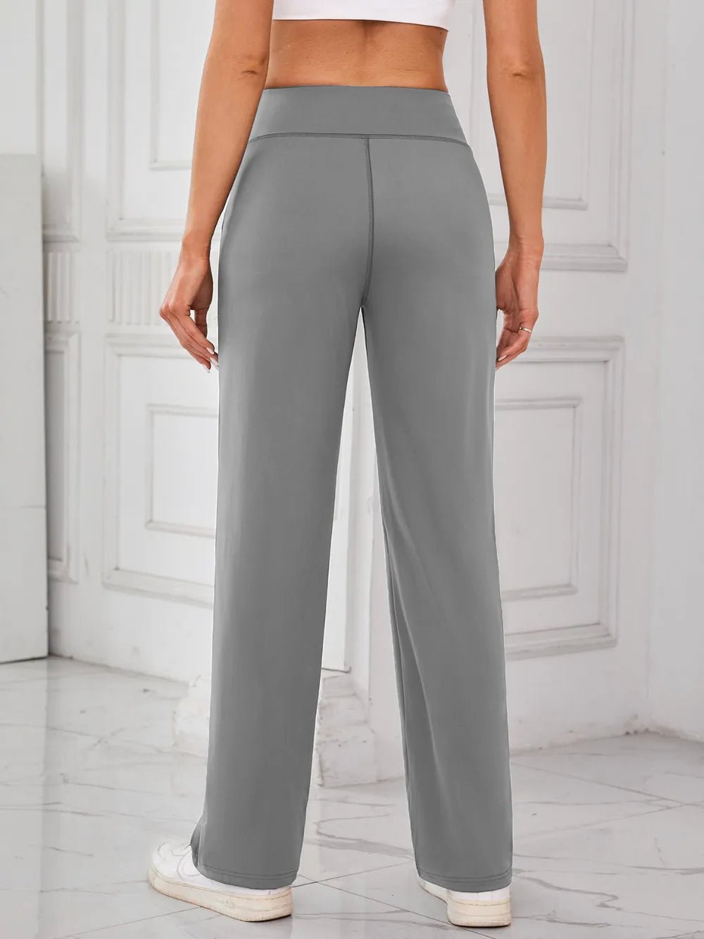Lovelet High Waist Active Pants with Pockets - FLORENTINE IRIS
