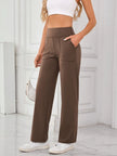 Lovelet High Waist Active Pants with Pockets - FLORENTINE IRIS