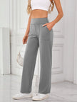 Lovelet High Waist Active Pants with Pockets - FLORENTINE IRIS