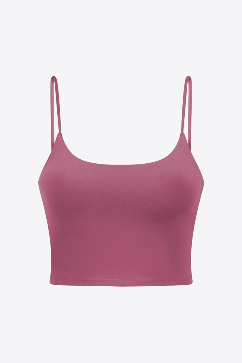 Millennia Feel Like Skin Scoop Neck Sports Cami - FLORENTINE IRIS