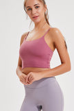 Millennia Feel Like Skin Scoop Neck Sports Cami - FLORENTINE IRIS