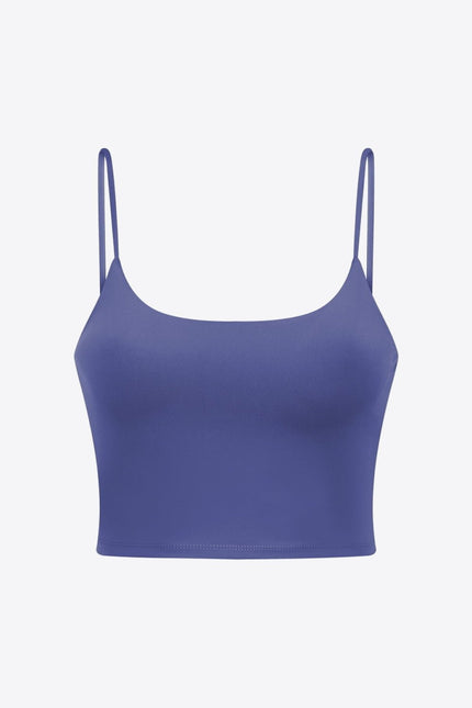 Millennia Feel Like Skin Scoop Neck Sports Cami - FLORENTINE IRIS