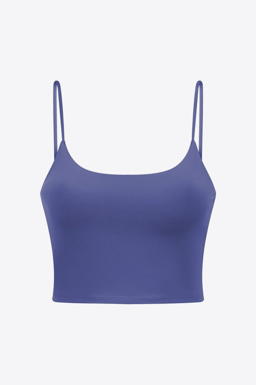 Millennia Feel Like Skin Scoop Neck Sports Cami - FLORENTINE IRIS