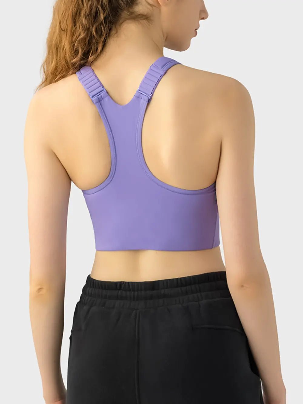 Millennia Wide Strap Sport Bra - FLORENTINE IRIS