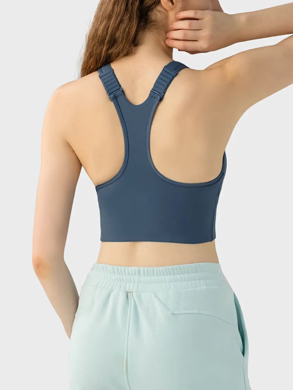 Millennia Wide Strap Sport Bra - FLORENTINE IRIS