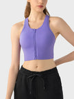 Millennia Wide Strap Sport Bra - FLORENTINE IRIS
