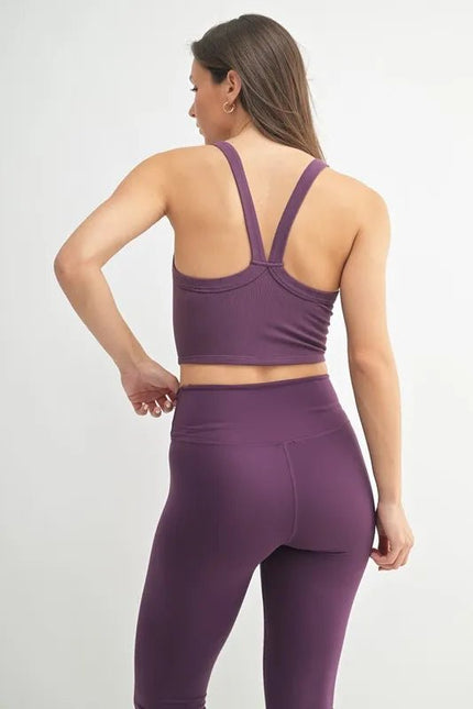 MONO B Seamless Solid Cami - FLORENTINE IRIS