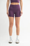 MONO B Venice Cloud Light Contour Biker Shorts - FLORENTINE IRIS