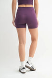 MONO B Venice Cloud Light Contour Biker Shorts - FLORENTINE IRIS