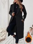 One Button Wool Blend Overcoat - FLORENTINE IRIS