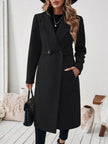 One Button Wool Blend Overcoat - FLORENTINE IRIS
