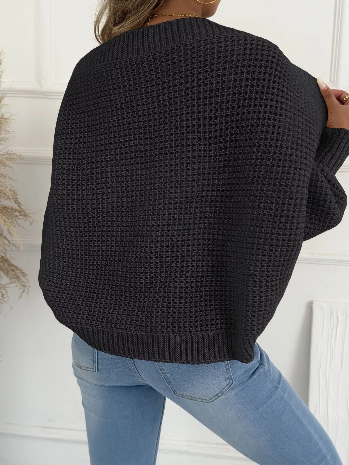 Open Front Batwing Sleeve Cardigan - FLORENTINE IRIS