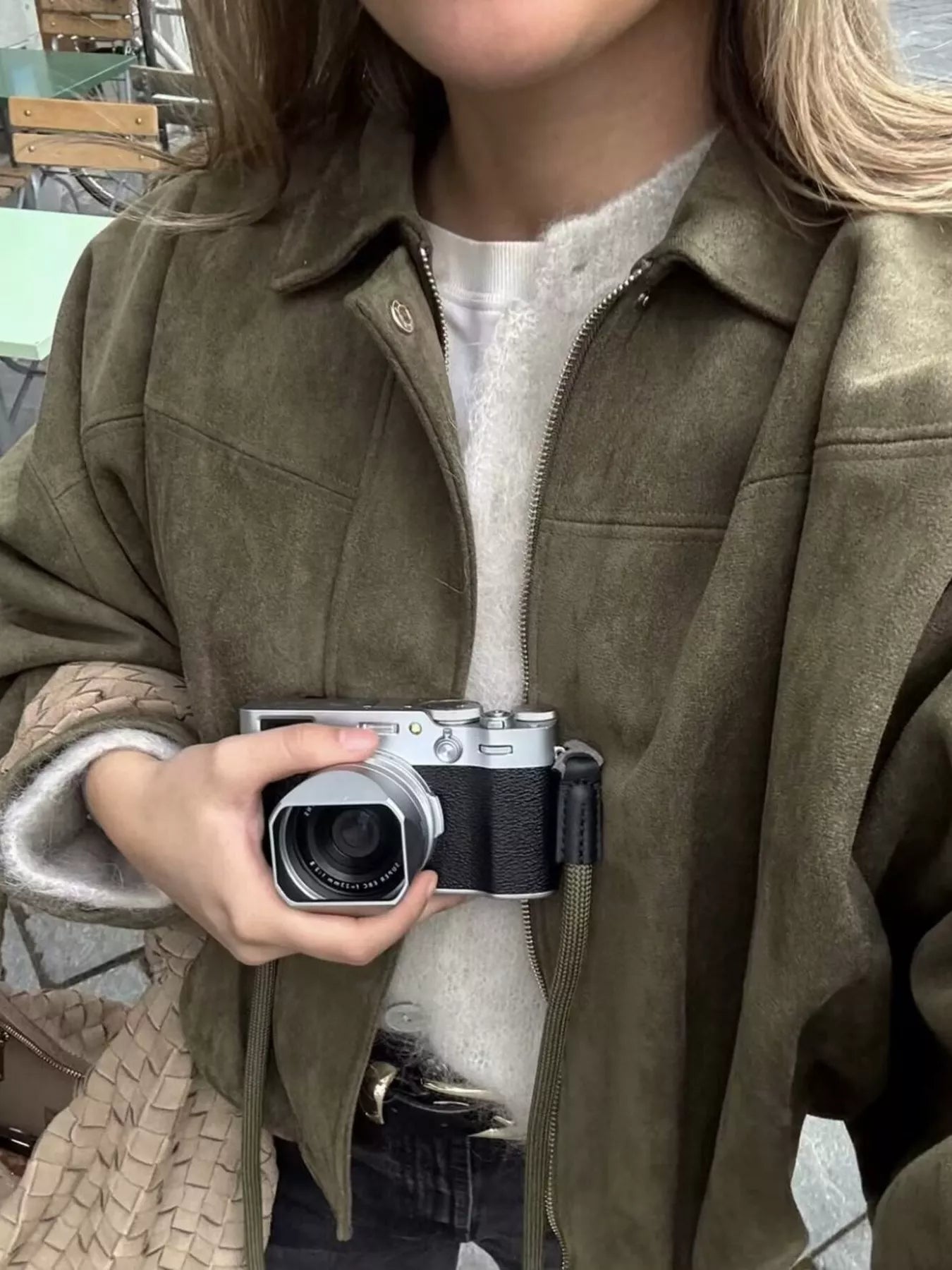 Oversized Zip Up Batwing Sleeve Casual Jacket - FLORENTINE IRIS