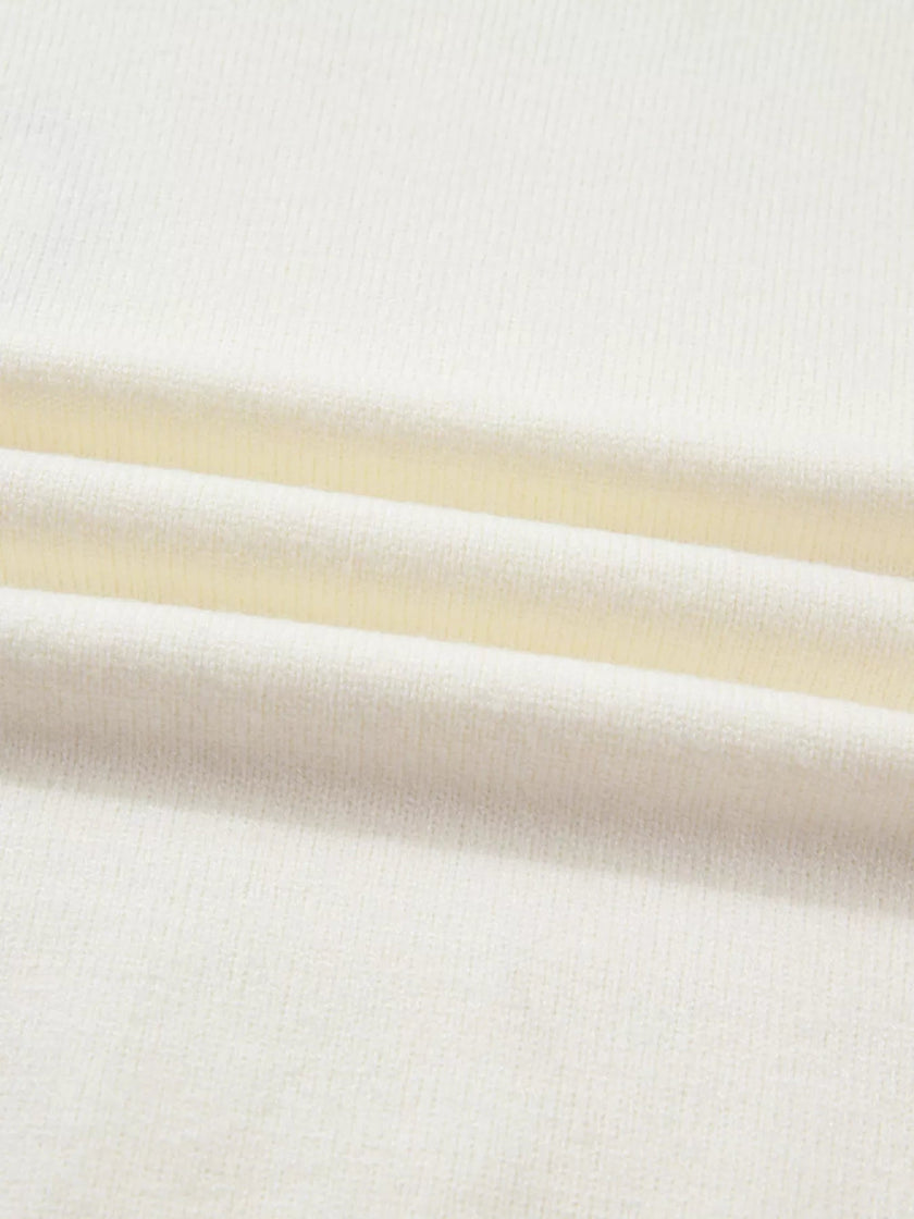 Plaid Heart Embroidered Cuffed Drop Shoulder Crew Neck Sweater - FLORENTINE IRIS