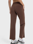 Pocketed High Waist Active Pants - FLORENTINE IRIS
