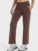 Pocketed High Waist Active Pants - FLORENTINE IRIS