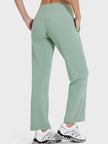 Pocketed High Waist Active Pants - FLORENTINE IRIS