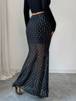 Polka Dot Maxi Skirt - FLORENTINE IRIS