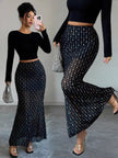 Polka Dot Maxi Skirt - FLORENTINE IRIS
