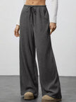 Relaxed Fit Wide Leg Pants - FLORENTINE IRIS