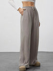 Relaxed Fit Wide Leg Pants - FLORENTINE IRIS