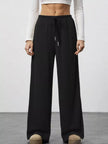 Relaxed Fit Wide Leg Pants - FLORENTINE IRIS