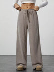 Relaxed Fit Wide Leg Pants - FLORENTINE IRIS