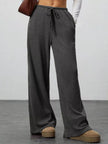 Relaxed Fit Wide Leg Pants - FLORENTINE IRIS