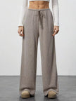 Relaxed Fit Wide Leg Pants - FLORENTINE IRIS