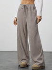 Relaxed Fit Wide Leg Pants - FLORENTINE IRIS