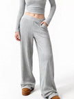 Round Neck Long Sleeve Top and Pants Set - FLORENTINE IRIS