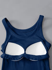 Round Neck Tank with Bra - FLORENTINE IRIS