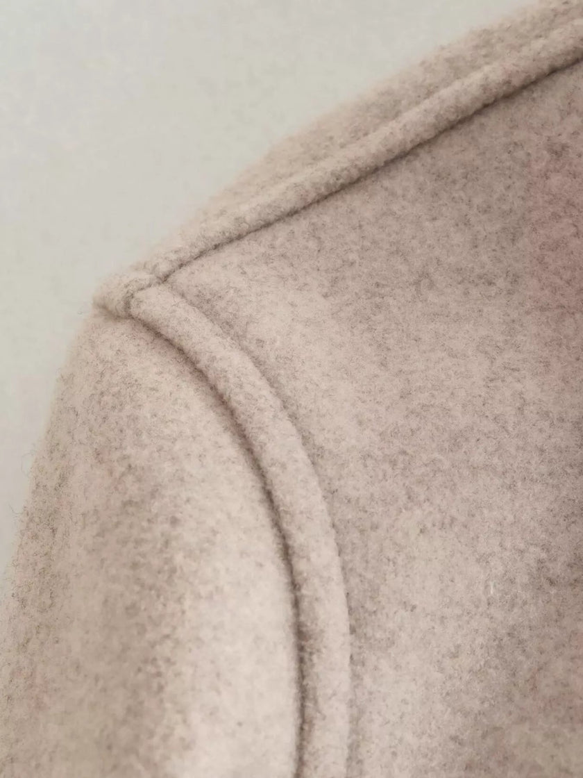 Snap Down Long Sleeve Jacket - FLORENTINE IRIS