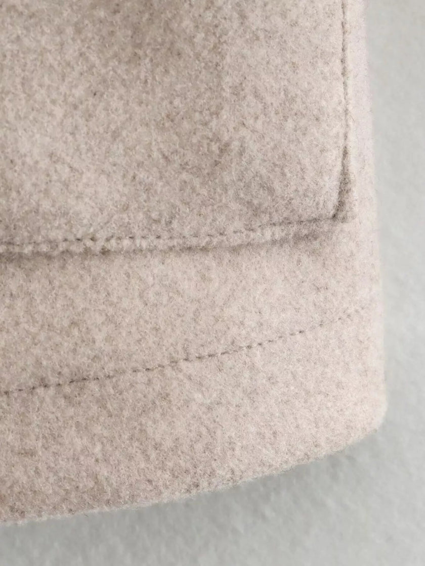 Snap Down Long Sleeve Jacket - FLORENTINE IRIS