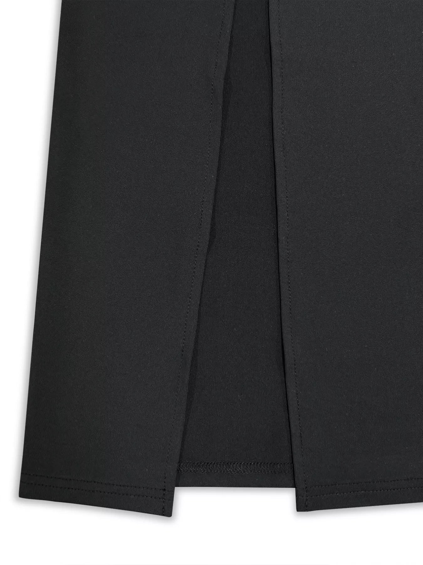 Square Neck Long Sleeve Slit Bodycon Maxi Dress - FLORENTINE IRIS