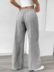 Striped Wide Leg Pants - FLORENTINE IRIS