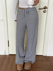 Striped Wide Leg Pants - FLORENTINE IRIS