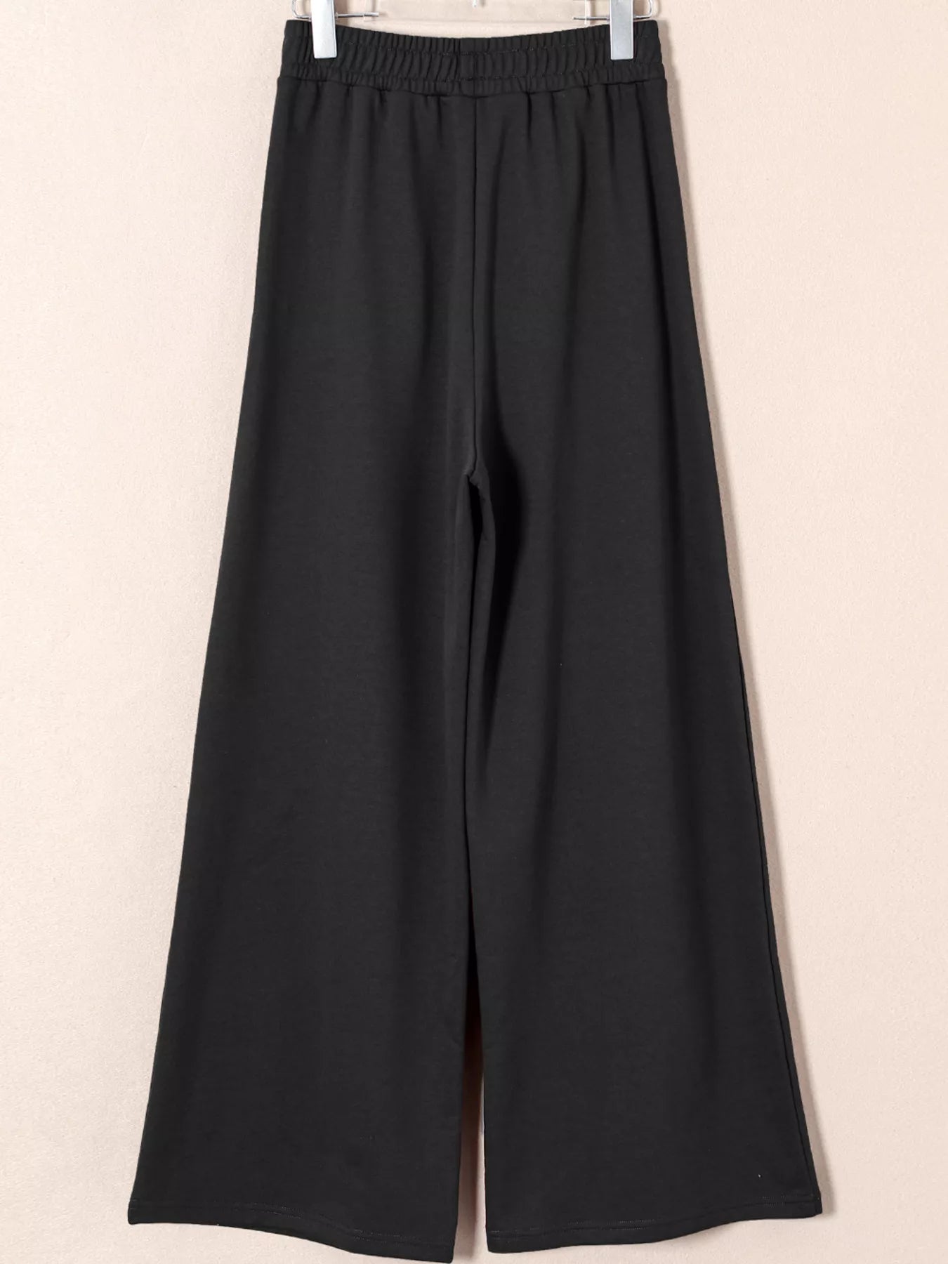 Tied Elastic High Waist Pleated Detail Solid Sweatpants - FLORENTINE IRIS