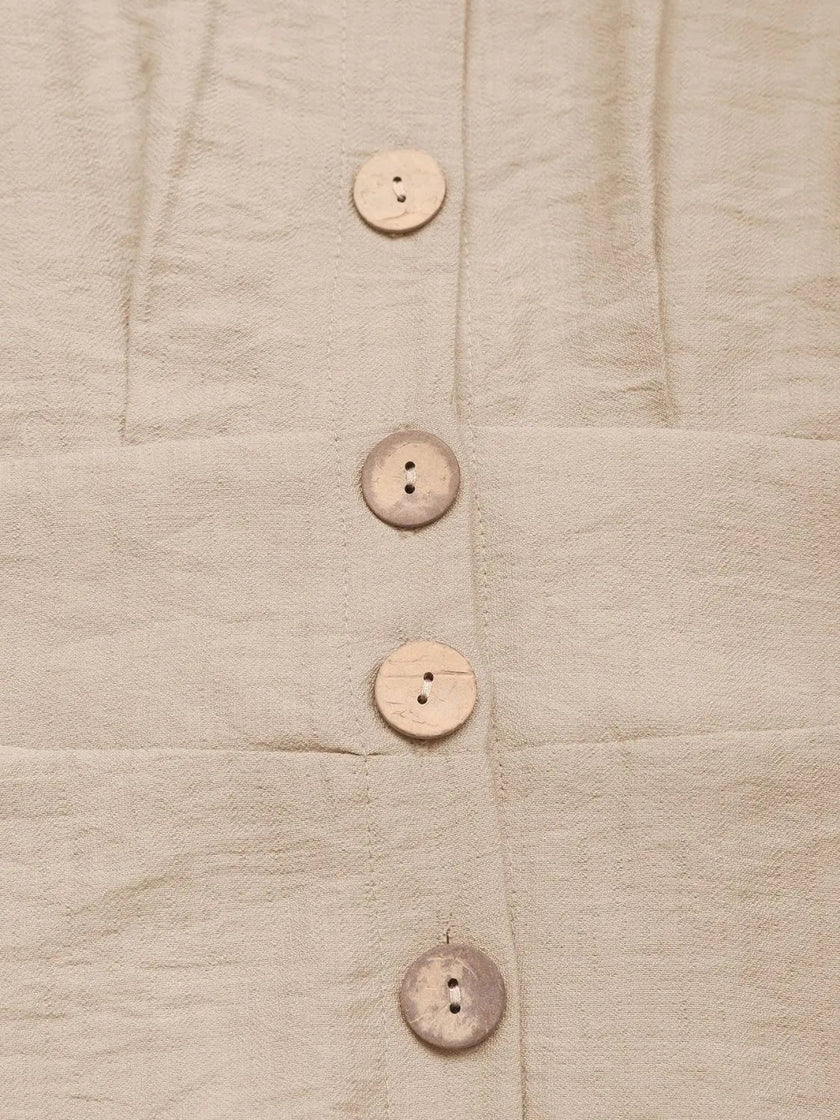 V - Neck Wide Leg Jumpsuit - FLORENTINE IRIS