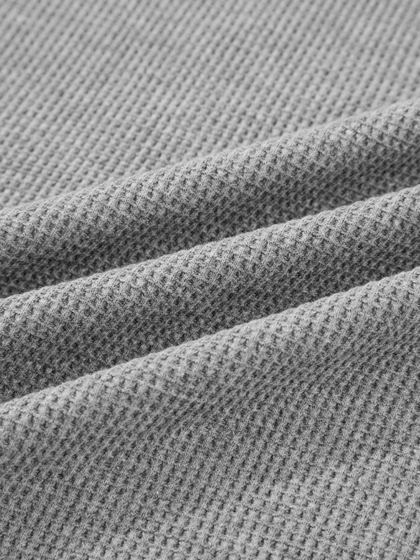 Waffle Splicing Zip Up Front Button Hooded Jacket - FLORENTINE IRIS