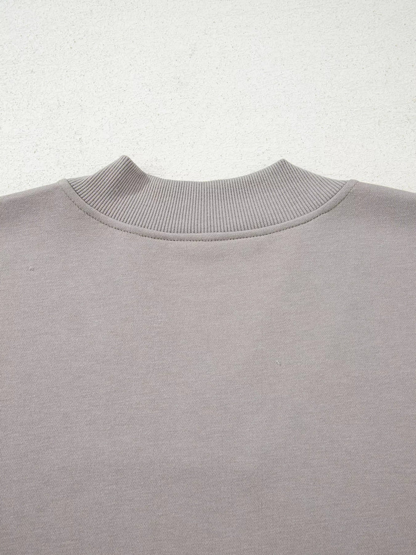 Western V Neck Sweatshirt - FLORENTINE IRIS