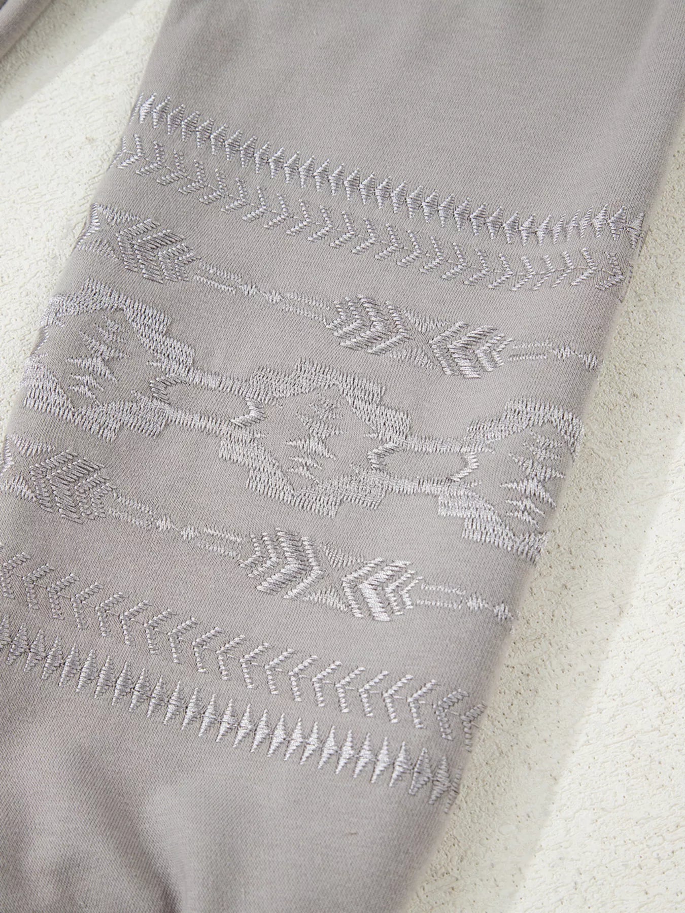 Western V Neck Sweatshirt - FLORENTINE IRIS