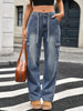 Wide Leg Cargo Jeans - FLORENTINE IRIS