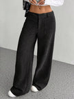 Wide Leg Corduroy Pants - FLORENTINE IRIS