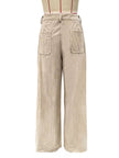 Wide Leg Corduroy Pants - FLORENTINE IRIS