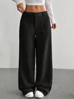 Wide Leg Corduroy Pants - FLORENTINE IRIS