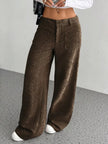 Wide Leg Corduroy Pants - FLORENTINE IRIS