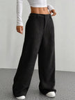 Wide Leg Corduroy Pants - FLORENTINE IRIS