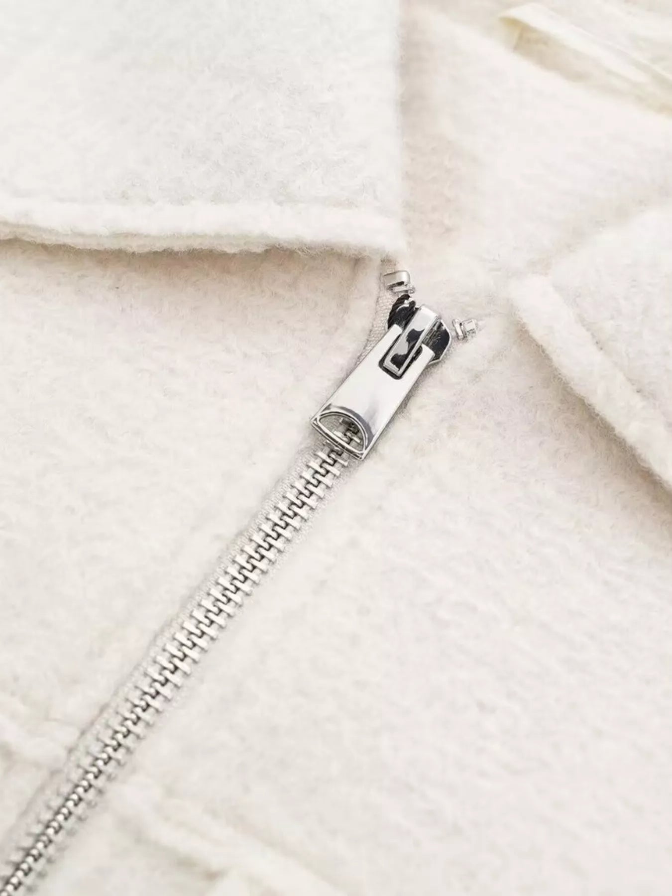 Zip Up Cropped Jacket - FLORENTINE IRIS